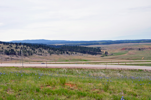 view of I-90 from the Welcome Center